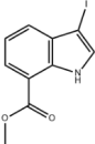 甲基 3-碘-1H-吲哚-7-甲酸基酯